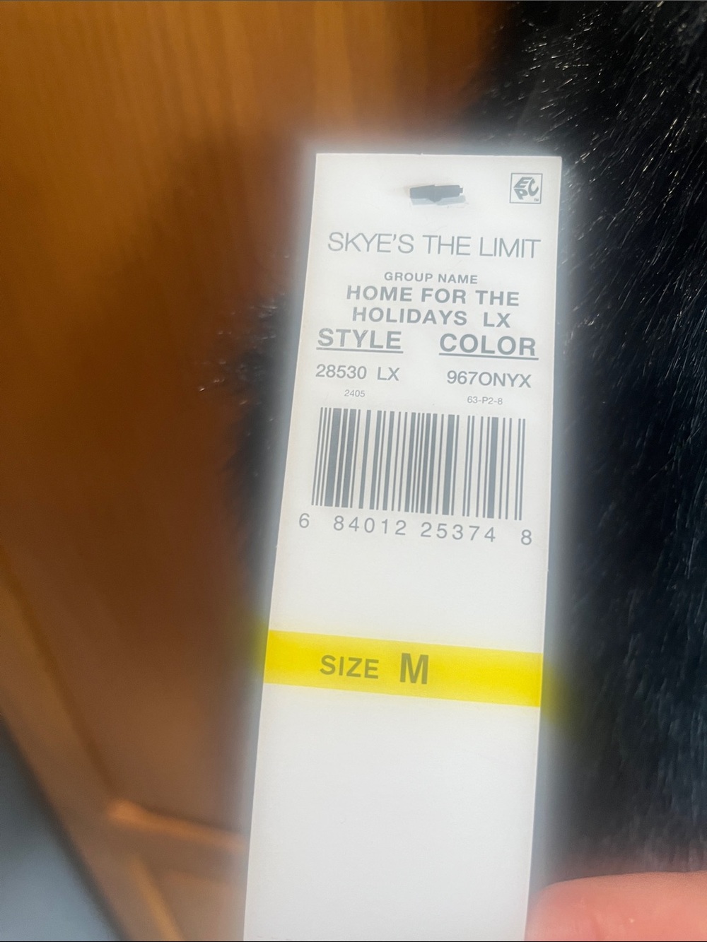 Skye's the Limit Black Faux Fur Vest - Picture 4 of 5